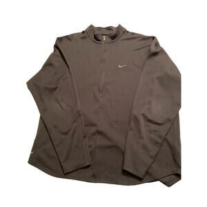 Men’s Nike Dri-Fit 1/2 Zip up Long Sleeve Size XXL/Black/Grey